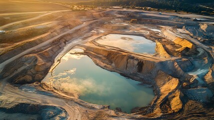 Aerial View of a Quarry