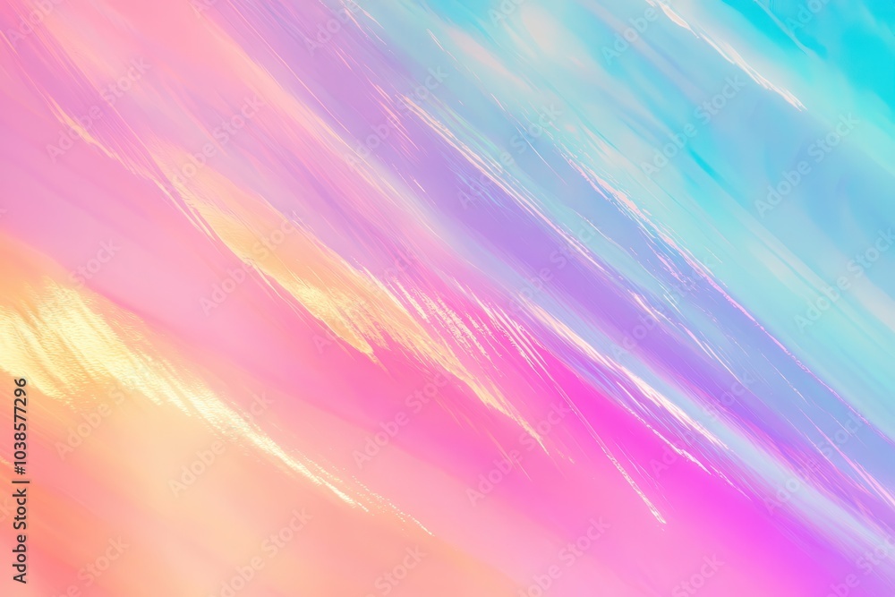 Poster lively multicolored gradient backdrop showcasing digital distortion effects. abstract soft holograph