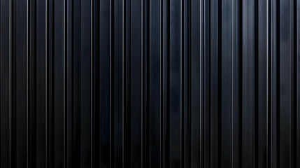 Black Vertical Metal Wall with Lines Background