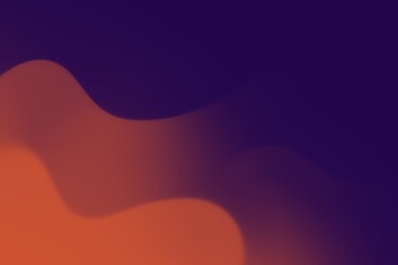 Dark blue and orange gradient graphic background with shadow waves