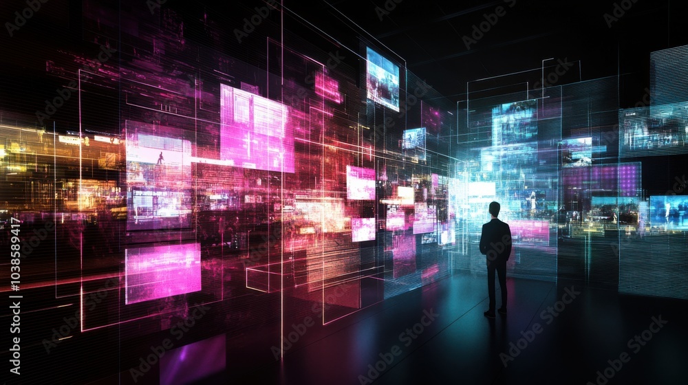 Aufkleber network slicing: virtualized network slices in a 5g architecture, conceptual graphic