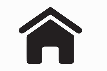 home icon vector silhouette