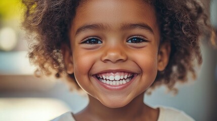 A child smiling after a successful dental visit, showcasing the positive experience of a dental check-up