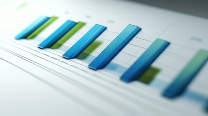 Colorful Bar Graph Representation of Data Trends