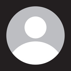 Default Avatar profile icon transparent png. Social media User png icon. whatsApp Dp. isolated on white background.eps10