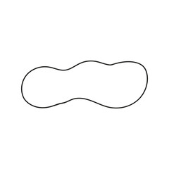 Empty speech bubble for message and text. Hand drawn doodle quotes boxes illustration.