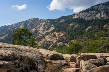 Rocky viewpoint Aitone - Point de vue Aitone, Corsica