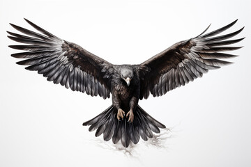 Obraz premium Black eagle tattoo on white background. Eagle tattoo. Bird tattoo. Tattoo ideas. For tattoo artists. Tattoo parlor. Love tattoo. Black ink. My tattoo. 