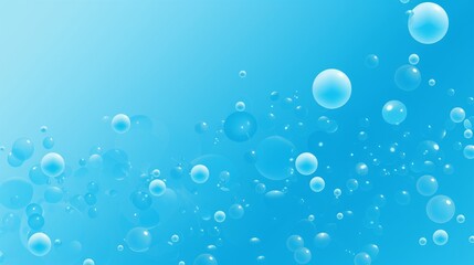 Blue bubbles abstract background with underwater bubbles.