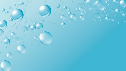 Blue bubbles abstract background with underwater bubbles.