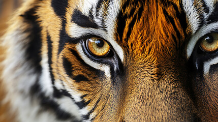 tiger standing, isolated on white