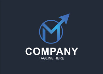 Letter M Marketing Logo, Unique Luxury Marketing Logo, Modern Marketing Logo, Creative Marketing Company Logo Premium Vector - Templatee