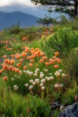 Vibrant Flowers Meadow Nature Landscape Scenic Blooming