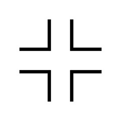 exit full screen minimize display small line icon vector sign symbol, Expand and Resize Icon - Screen Adjustment App UI Elements