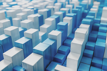 Evaluation insights, bar charts, blue and white, ing, informative and detailed.