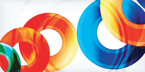 Fototapeta premium Circles, round elements, ring shapes premium background. Vector Illustration For Wallpaper, Banner, Background, Card, Book Illustration, landing page