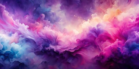 Fototapeta premium A Symphony of Colors Ethereal Dreamscapes of Lavender, Magenta, and Azure Hues