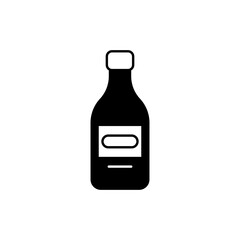 Alcohol, wine food icon. Restaurant line editable sign.  Public catering related icon. Menu category. Vector illustration in modern thin line style.