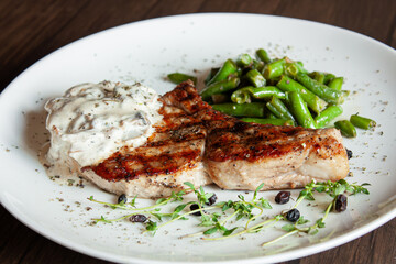 beef steak with vegetables
