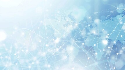 Abstract World Map with Connections