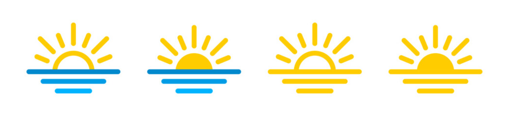 Sunrise icon set