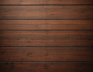 Obraz premium A close-up image of a dark brown wooden panel with horizontal slats, showcasing its grainy texture and rich color, set against a white background