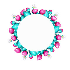 frames made of plants and wild berries