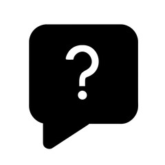 Icon symbolizing inquiry and assistance.