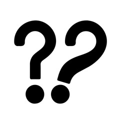 Icon symbolizing inquiry and assistance.