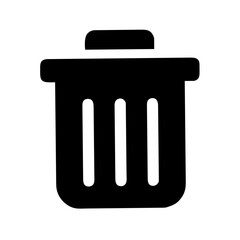 Icon for deleted items and recovery.