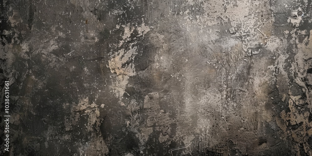 Poster a close-up of a rustic concrete wall showcasing natural textures and weathered patterns, ideal for b