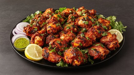 Spicy Grilled Chicken with Fresh Herbs and Lemon