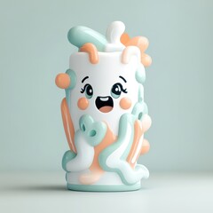 Fototapeta premium Cute 3D Gooey Character