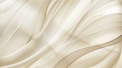 Obraz premium Abstract Beige Wavy Lines Background
