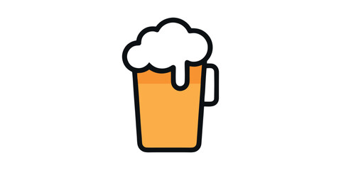 beer glass icon illustrations for design