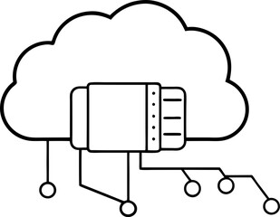 cloud computing concept illustration