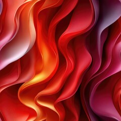 Obraz premium Abstract background with fabric texture and seamless pattern of flowing red, orange, and purple lines