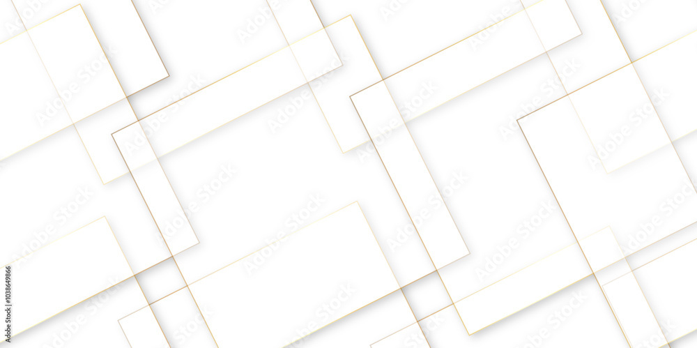 Poster abstract modern white, gold line pattern geometric luxury gradient line background random square sha