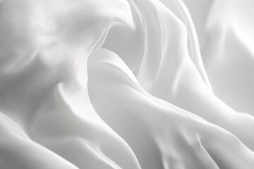 Smooth White Fabric Texture in Soft Focus