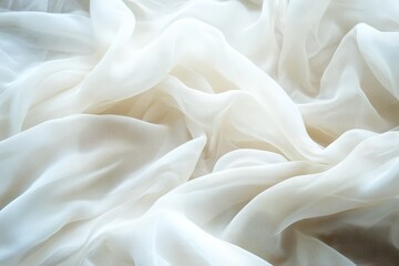 Obraz premium Soft White Fabric Texture for Background Use