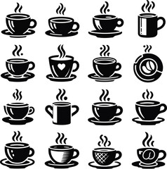Obraz premium set of coffee cups