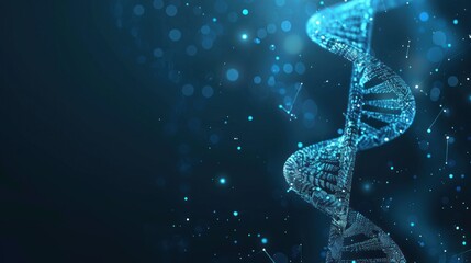 Obraz premium DNA Helix - Abstract Representation of Genetic Code