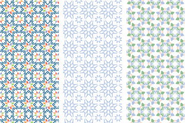 Geometric pattern vector background with soft color geometry prints. Elegance minimalist repeatable pattern artwork.