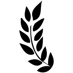 Rice icon > Silhouette for farming background Background