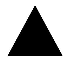 A three-sided polygon shape