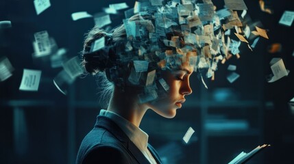 Artificial Intelligence in Document Analysis, the role of artificial intelligence in document analysis with an image portraying machine learning algorithms extracting data from unstructured documents