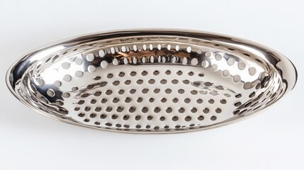 Stainless Steel Perforated Serving Tray with Elegant Design