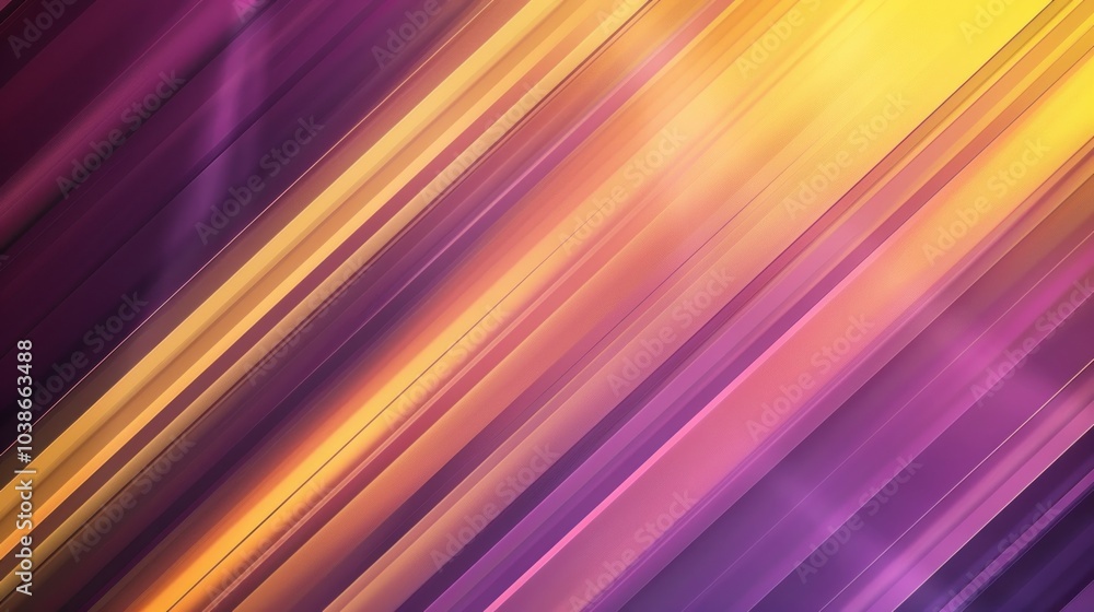 Poster abstract diagonal lines with warm colors