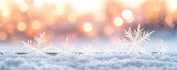 Naklejka premium Frosty window with delicate ice patterns, cozy winter chill outside