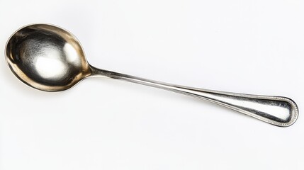 Shimmering Silver Spoon: A Sleek and Elegant Culinary Accessory